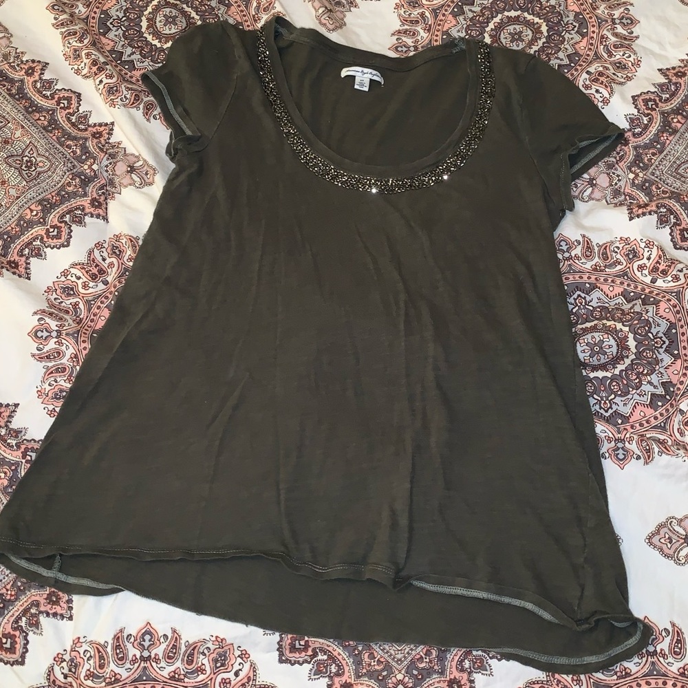 Green shirt